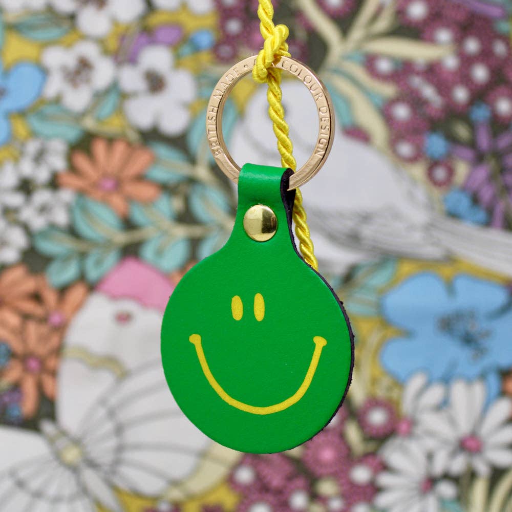 Feeling Lush Smilie Key Fob: Yellow