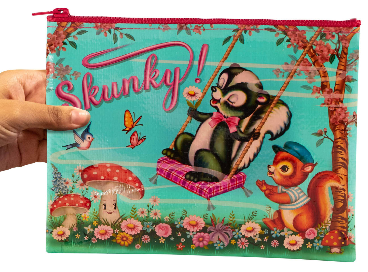 Skunky! Zipper Pouch - Blue Q