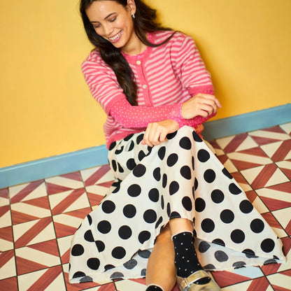 Black Colour - Monaco Skirt - Off White