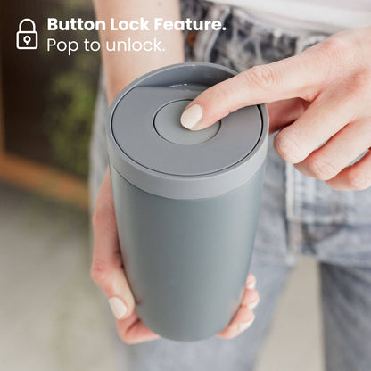 Stainless Steel Leakproof Insulated Travel Coffee Cup: Green