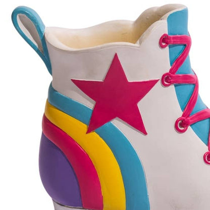 Retro Roller Skate Vase - Rainbow