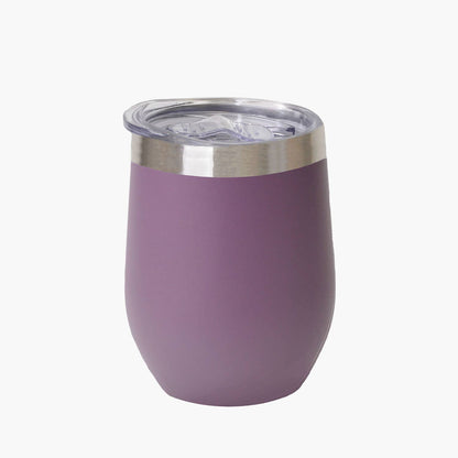 Insulated Travel Wine Tumbler with Lid 350ml (12oz): Blue