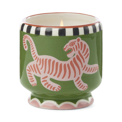 Paddywax - A Dopo 226g Tiger Ceramic Candle - Black Cedar & Fig