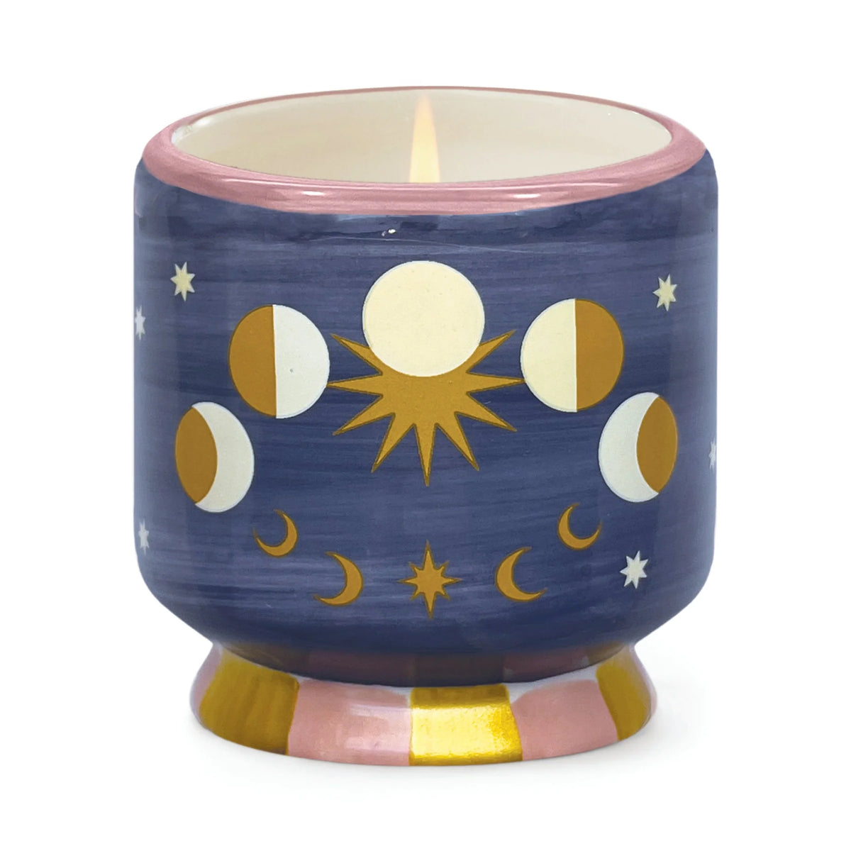 Paddywax - A Dopo 226g Moon Phases Ceramic Candle - Jasmine & Rose