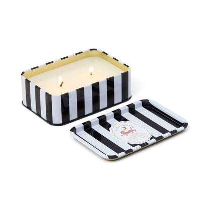 Paddywax - A Dopo 184g Tiger Printed Tin Candle - Black Fig & Cedar