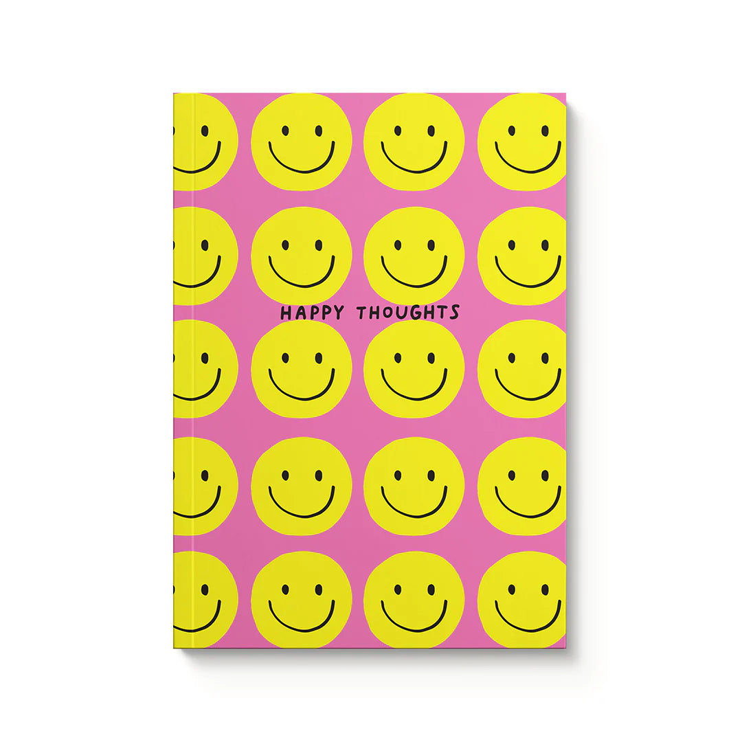Notebook - Happy Thoughts Smileys Paperback (A5)