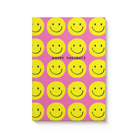 Notebook - Happy Thoughts Smileys Paperback (A5)