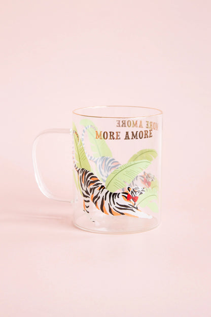 Yvonne Ellen Tiger Glass Mug