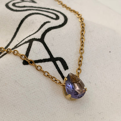 Black Flamingo - Stella Birth Month Necklaces