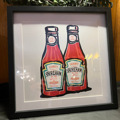 Art Rascal Shoreham Sauce Bottle Print