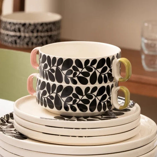 Orla Kiely - Sycamore Stripe Cereal Bowl Black