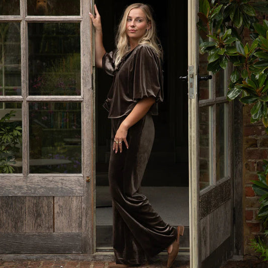 truffle velvet pants loungewear