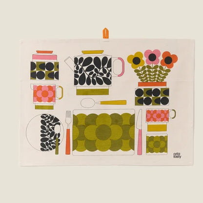 Orla Kiely - Retro Stripe SO2 Tea Towels Green