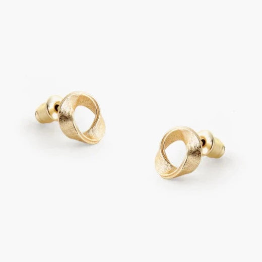Cypress Stud Earrings in Gold