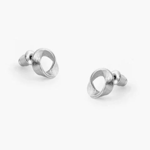 Cypress Stud Earrings in Silver