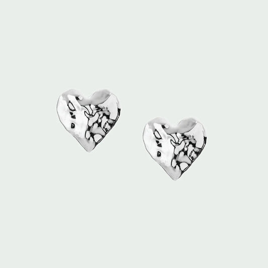 Tutti & Co - Heart Earrings - Silver