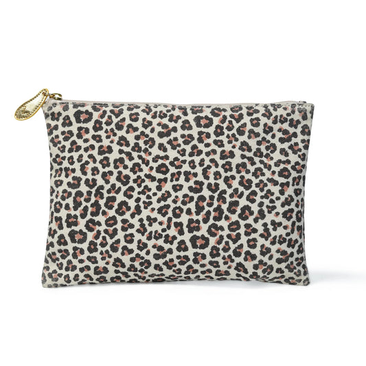 bell&fox - Lily Pouch in Leopard Print Canvas