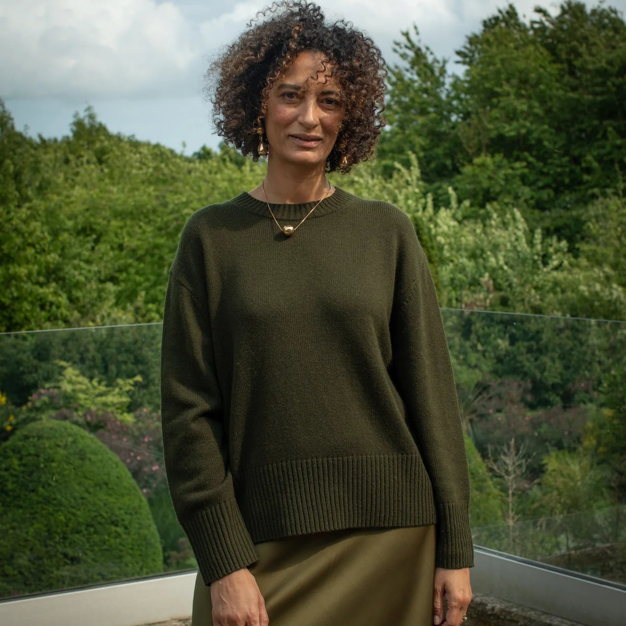 Devon Jumper - Chalk - Forest