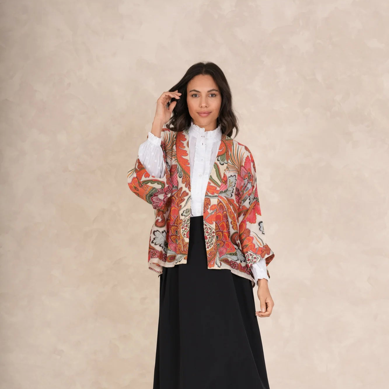 Fiesta Orange Kimono