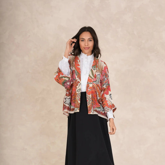 Fiesta Orange Kimono