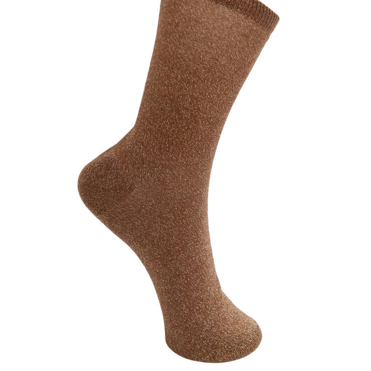 Black Colour Socks - Lurex - Various Colours