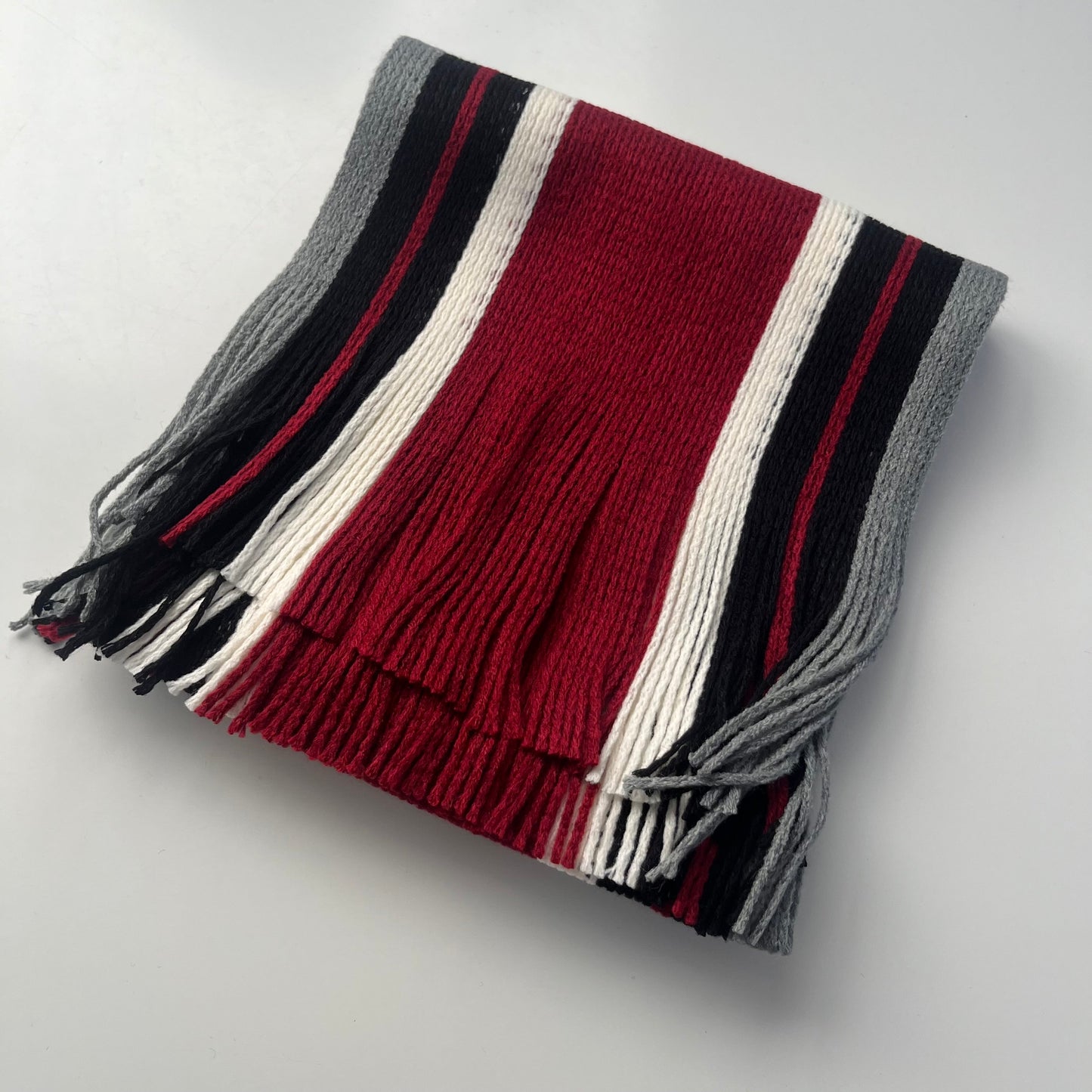 Sideline Collection - Light Retro Stripe Scarf - Hollis - Red