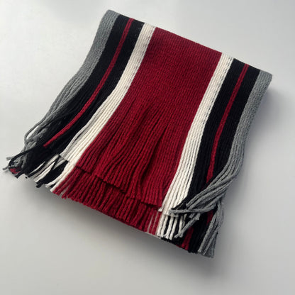 Sideline Collection - Light Retro Stripe Scarf - Hollis - Red