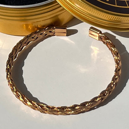 Sons Limited - Paris Plait Cuff Bracelet - Gold