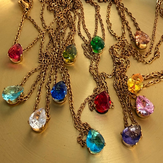 Black Flamingo - Stella Birth Month Necklaces