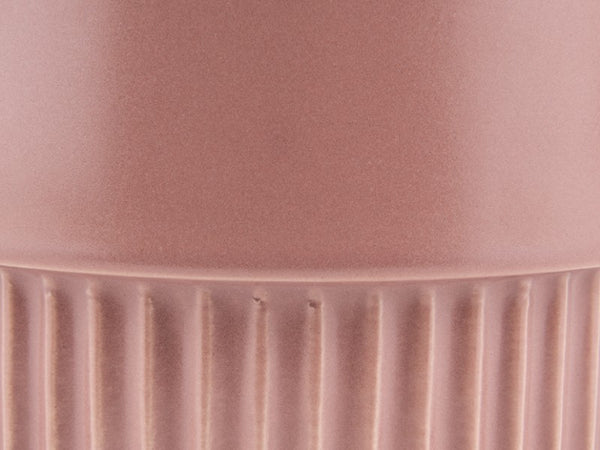 Plant Pot Ribbed Large Dusty Pink