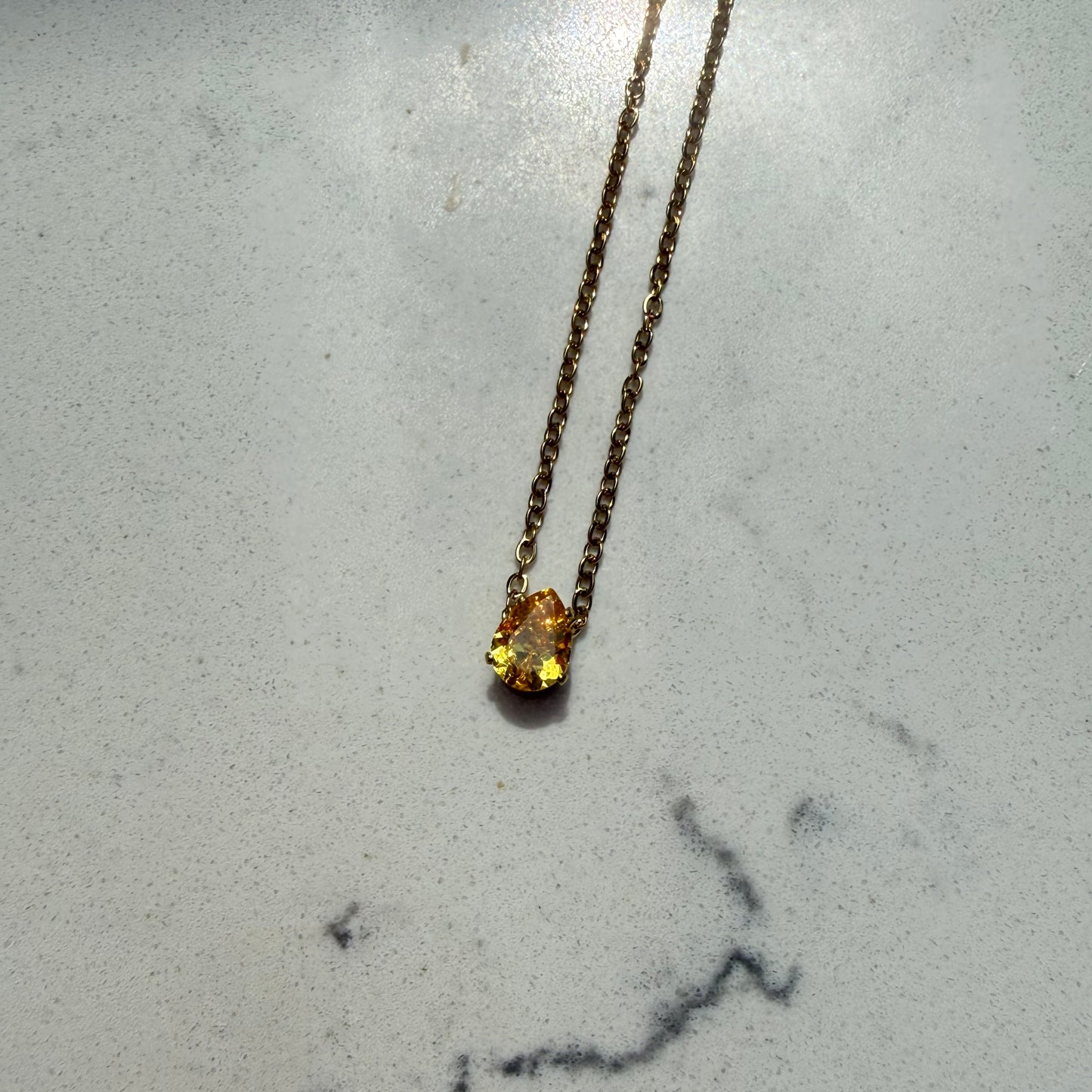 Black Flamingo - Stella Birthstone Necklaces