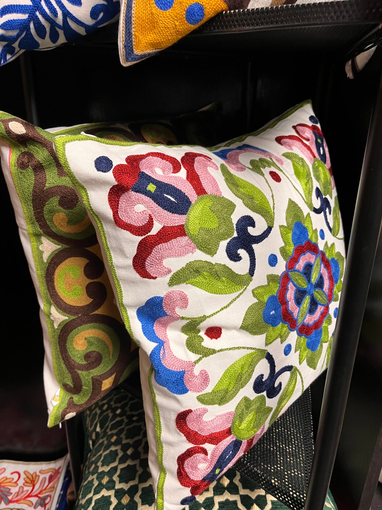 Sun & Cee Embroidered Cushion Cover - Mia