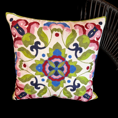 Sun & Cee Embroidered Cushion Cover - Mia