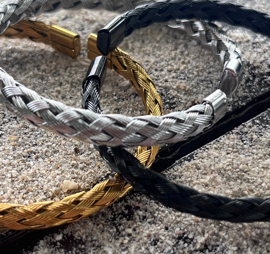 Sons Limited - Paris Plait Cuff Bracelet - Silver