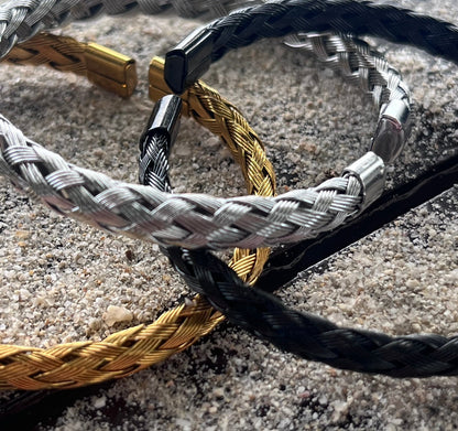 Sons Limited - Paris Plait Cuff Bracelet - Silver