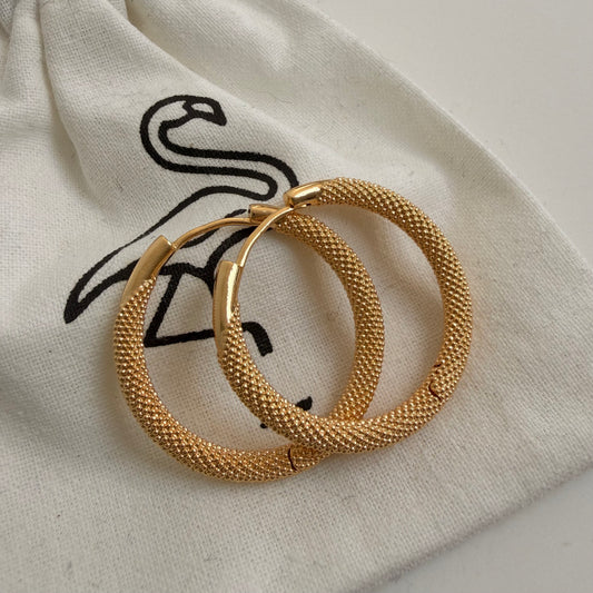Naiyana Mesh Hoop Earrings