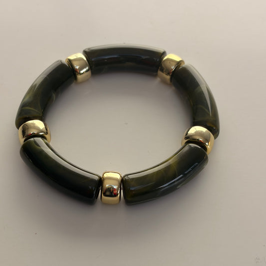 Black Flamingo - Geo Stretch Bangle