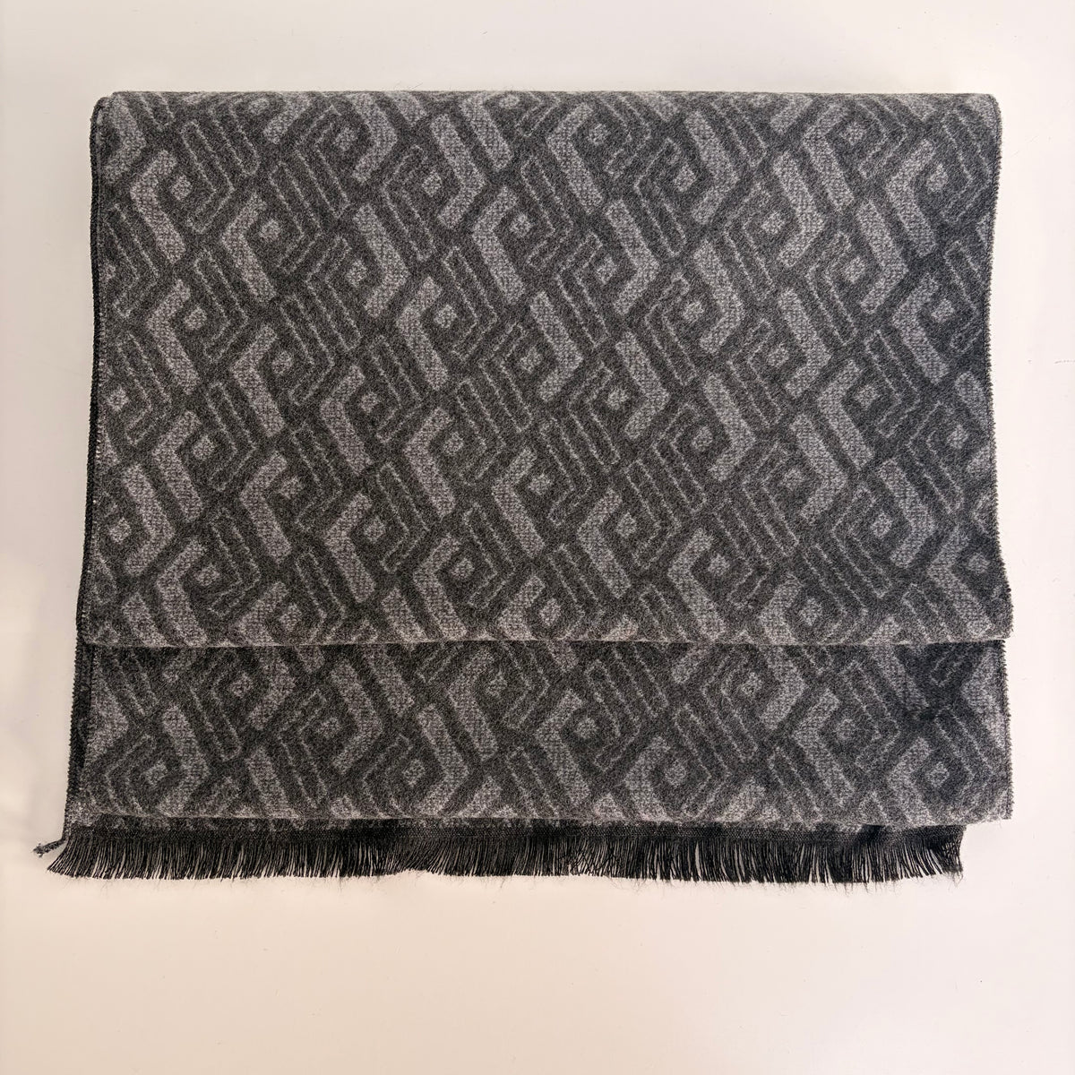 Sons Limited - Men's Plaid Knit Scarves - Turner - Grey