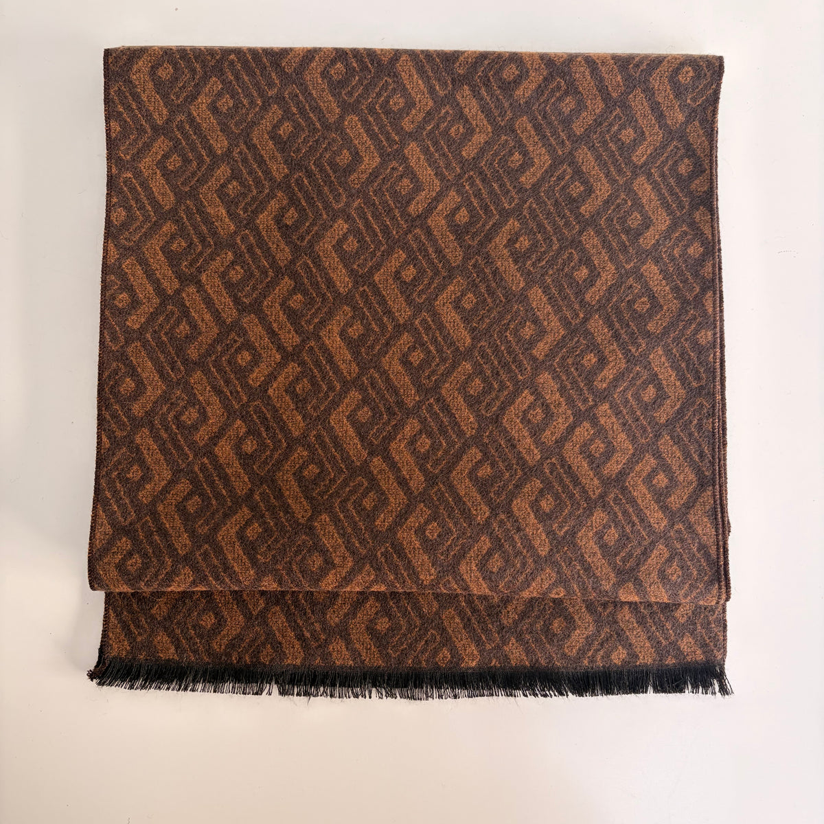 Sons Limited - Men's Plaid Knit Scarves - Turner - Coffee