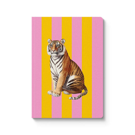 Notebook - Striped Tiger Premium Paperback A5