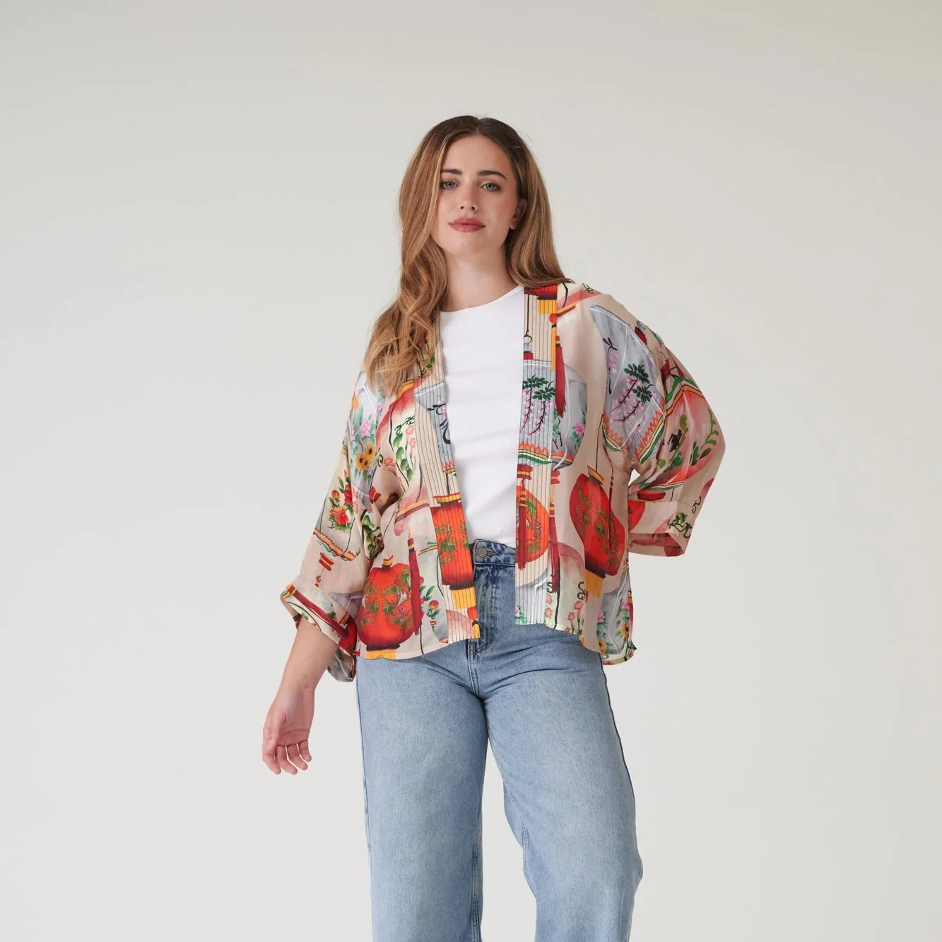 One Hundred Stars - Lanterns Red Kimono