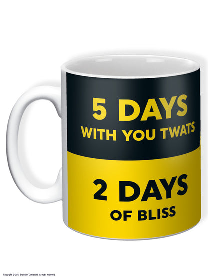 Boxed Rude Mug - Work v Life Mug