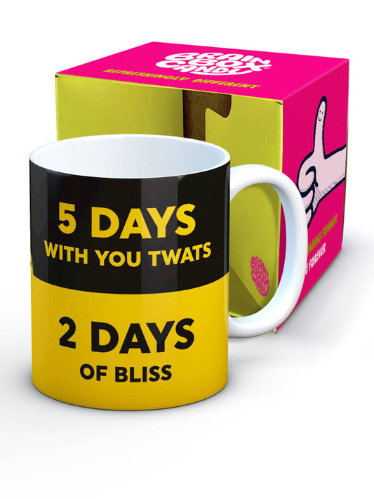 Boxed Rude Mug - Work v Life Mug