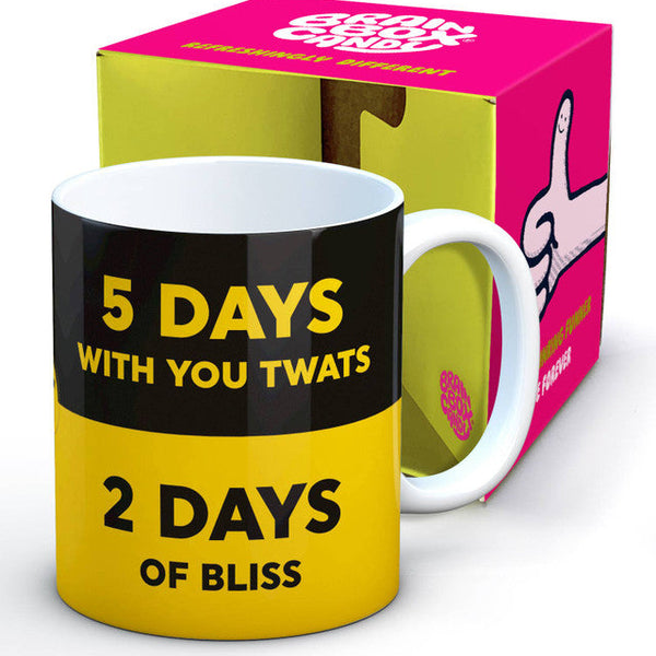 Boxed Rude Mug - Work v Life Mug – black flamingo store