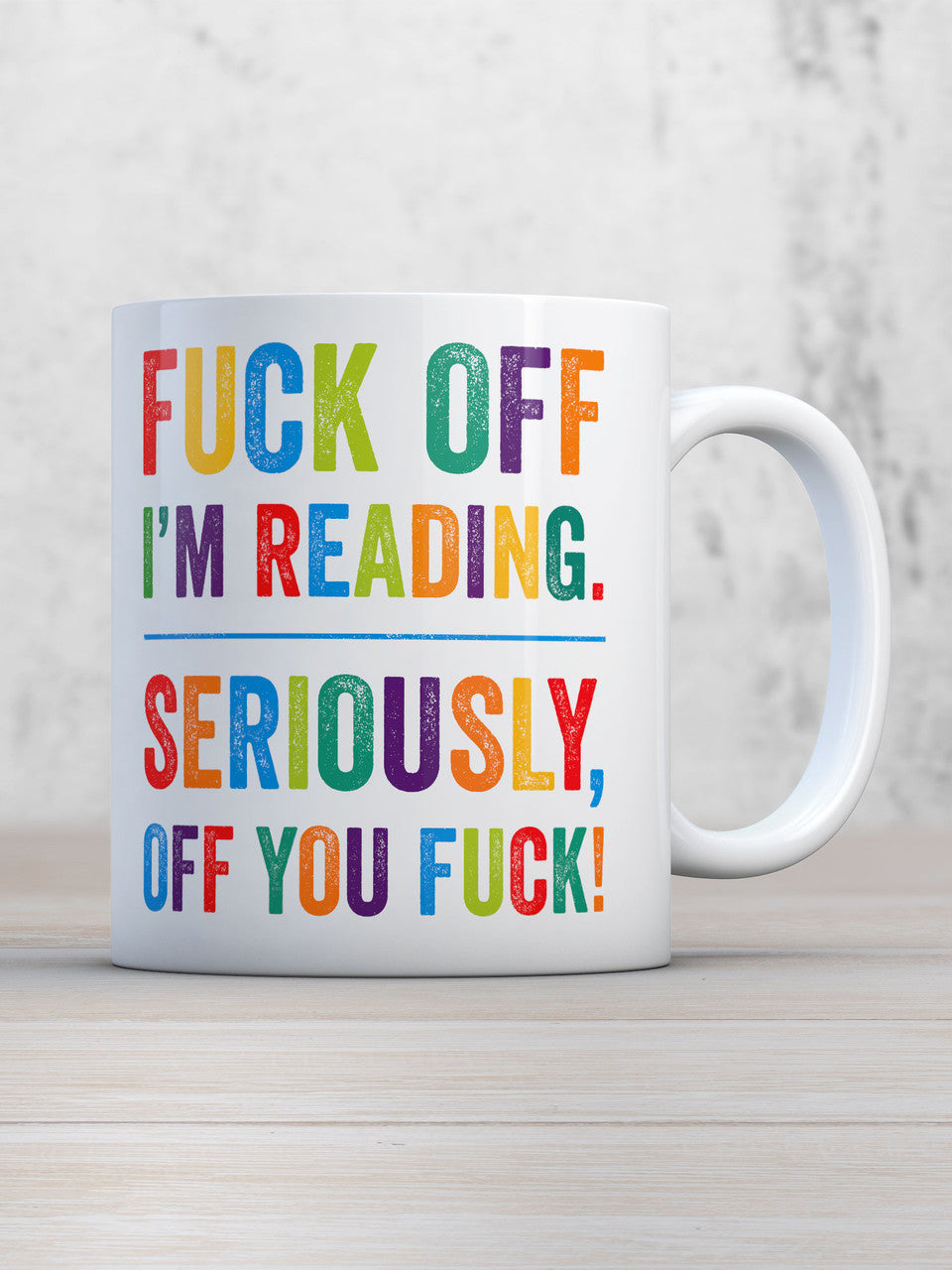 Boxed Rude Mug - F*ck off I'm reading