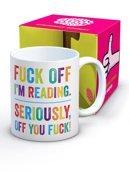 Boxed Rude Mug - F*ck off I'm reading