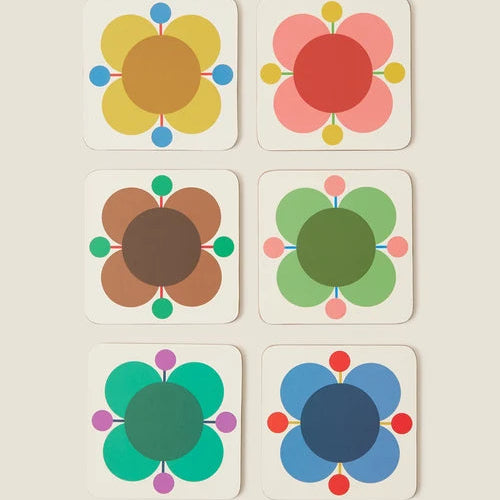 Orla Kiely - Atomic Flower SO6 CB Coasters