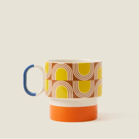Orla Kiely - Aura Mug Orange Mug
