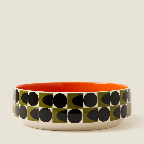 Orla Kiely - Spot Square Oval Fruit Dish