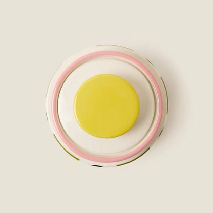 Orla Kiely - Spot Square Oval Storage Jar Pink